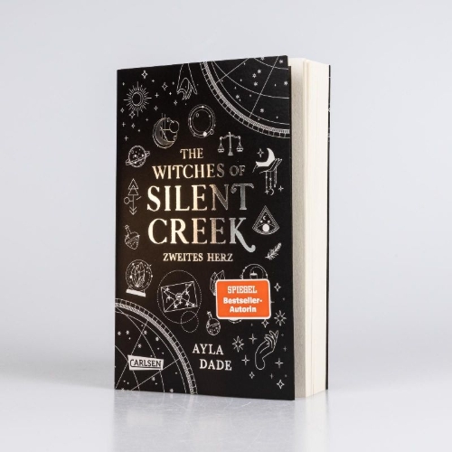 Buchcover und Innenansicht für das Buch: The Witches of Silent Creek 2: Zweites Herz