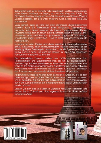 Buchcover und Innenansicht für das Buch: Magnus Carlsen - Die Kreativität eines Genies