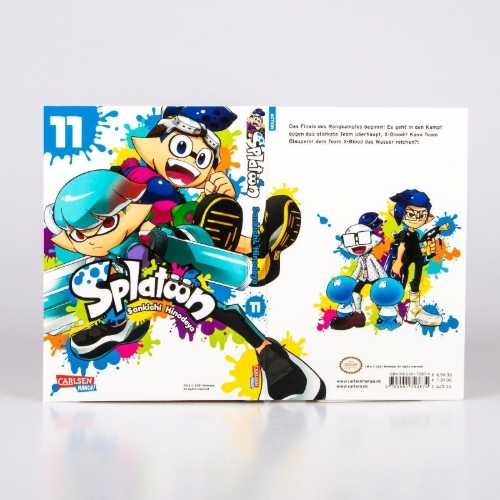 Buchcover und Innenansicht für das Buch: Splatoon