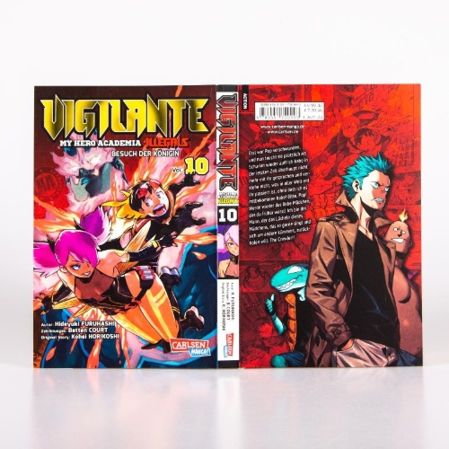 Buchcover und Innenansicht für das Buch: Vigilante: Boku no Hero Academia Illegals