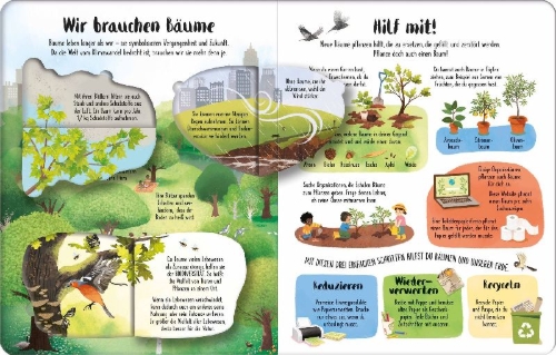 Buchcover und Innenansicht für das Buch: Ich weiß mehr! Bäume
