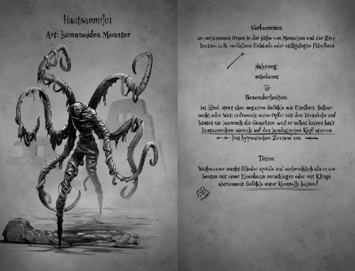 Buchcover und Innenansicht für das Buch: Creepy Chronicles - Vorsicht, Halsabschneider!