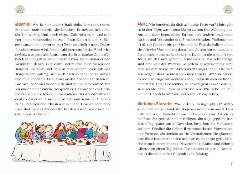 Buchcover und Innenansicht für das Buch: Das kleine Lexikon des Glaubens