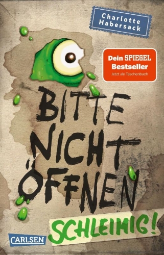 Buchcover und Innenansicht für das Buch: Bitte nicht öffnen 2: Schleimig!