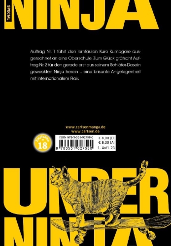 Buchcover und Innenansicht für das Buch: Under Ninja