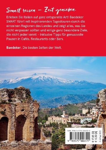 Buchcover und Innenansicht für das Buch: Baedeker SMART Reiseführer Italien