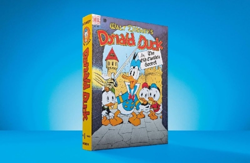 Buchcover und Innenansicht für das Buch: Disney Comics Library. Carl Barks's Donald Duck. Vol. 1. 1942-1950