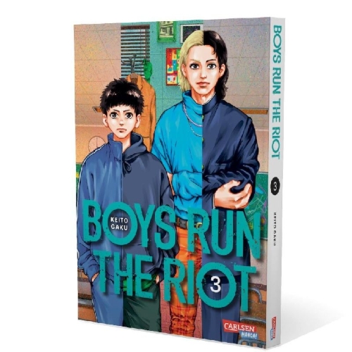 Buchcover und Innenansicht für das Buch: Boys Run the Riot