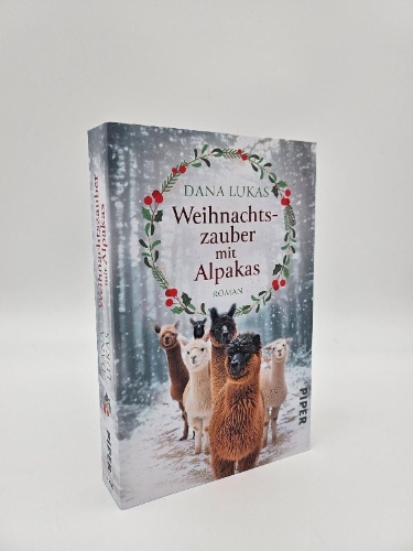 Buchcover und Innenansicht für das Buch: Weihnachtszauber mit Alpakas