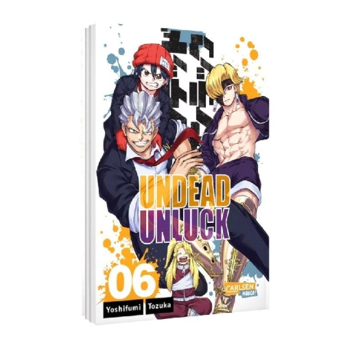 Buchcover und Innenansicht für das Buch: Undead Unluck