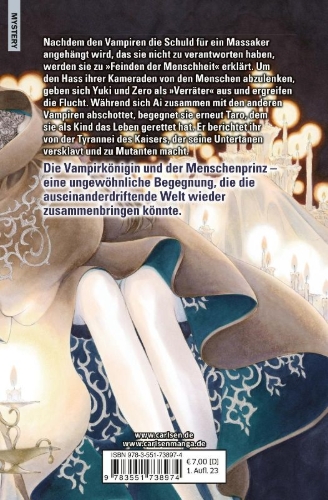 Buchcover und Innenansicht für das Buch: Vampire Knight Memories