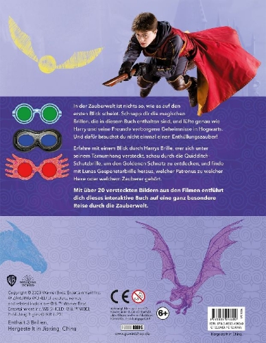 Buchcover und Innenansicht für das Buch: Harry Potter: Magic Reveal Spectrespecs
