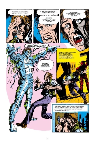 Buchcover und Innenansicht für das Buch: Frankenstein (1973) 1-18; Gigant-Size Werewolf (1974) 2; Marvel Team-Up (1972) 36-37; Iron Man (1968) 101-102; Material aus Monsters Unleashed (1973)2, 4-10; Legion of Monsters (1975) 1