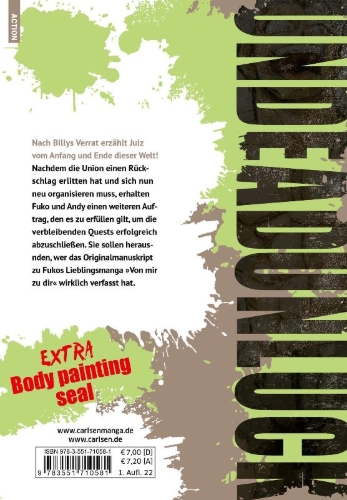 Buchcover und Innenansicht für das Buch: Undead Unluck