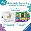 Buchcover und Innenansicht für das Buch: Play+ Mein erstes Schiebebuch Gute Nacht - ab 18 Monate
