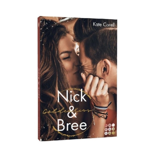Buchcover und Innenansicht für das Buch: Golden Kiss: Nick & Bree (Virginia Kings 2)