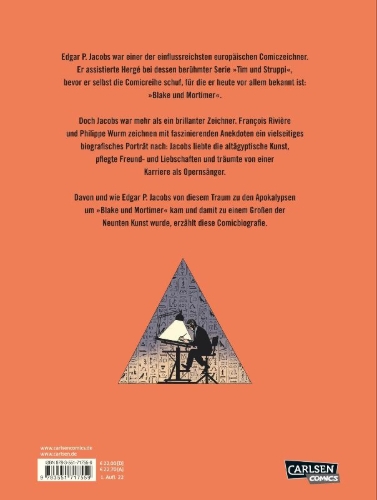 Buchcover und Innenansicht für das Buch: Jacobs: Le Rêveur d'apocalypses