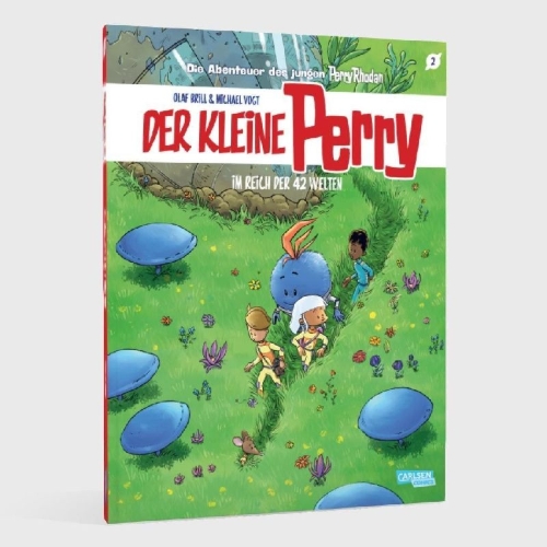 Buchcover und Innenansicht für das Buch: Der kleine Perry 2: Im Reich der 42 Welten