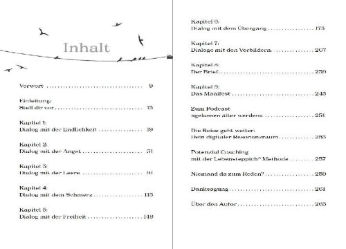 Buchcover und Innenansicht für das Buch: Die größte Reise deines Lebens