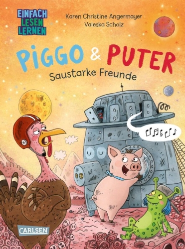 Buchcover und Innenansicht für das Buch: Piggo und Puter: Saustarke Freunde