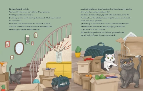 Buchcover und Innenansicht für das Buch: Schnurrige Weihnachten