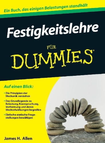 Buchcover und Innenansicht für das Buch: Festigkeitslehre für Dummies