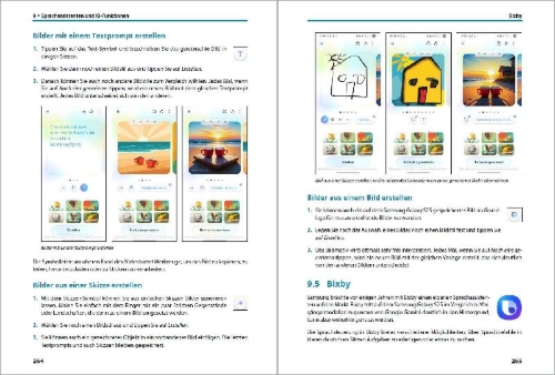 Buchcover und Innenansicht für das Buch: Samsung Galaxy S25, S25 Plus und S25 Ultra mit Android 15:
