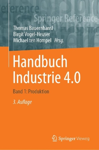 Buchcover und Innenansicht für das Buch: Handbuch Industrie 4.0