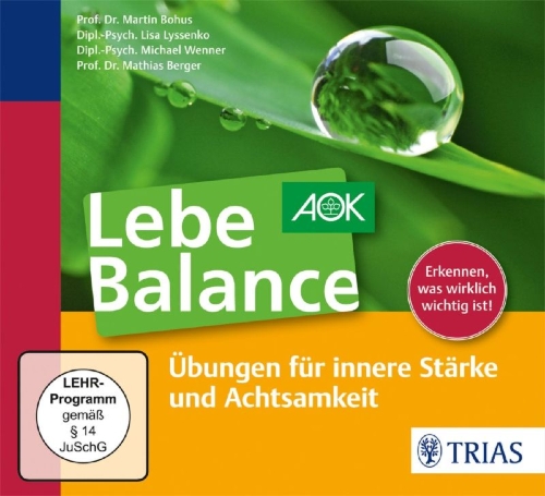 Buchcover und Innenansicht für das Buch: Lebe Balance Audio-CD