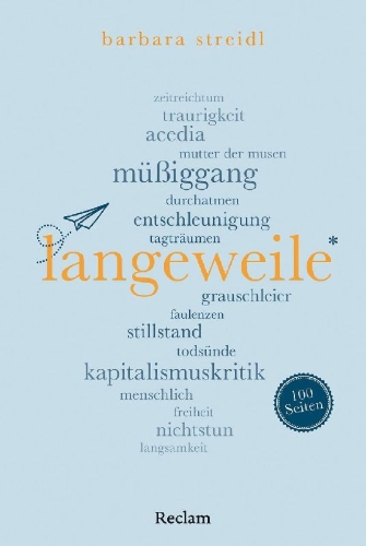 Buchcover und Innenansicht für das Buch: Langeweile. 100 Seiten