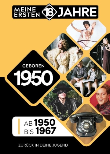 Buchcover und Innenansicht für das Buch: Geboren 1950