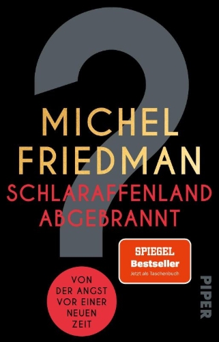 Buchcover und Innenansicht für das Buch: Schlaraffenland abgebrannt