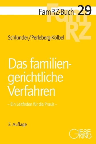 Buchcover und Innenansicht für das Buch: Das familiengerichtliche Verfahren