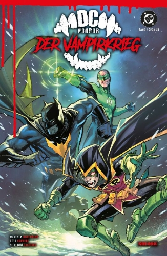 Buchcover und Innenansicht für das Buch: DC vs. Vampires: World War V 1-6; DC vs. Vampires: World War V - Darkness and Light