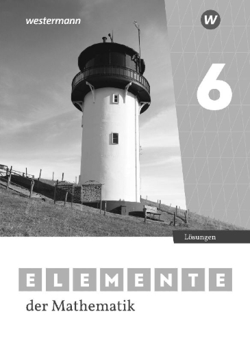 Buchcover und Innenansicht für das Buch: Elemente der Mathematik SI 6. Lösungen. Ausgabe für Niedersachsen