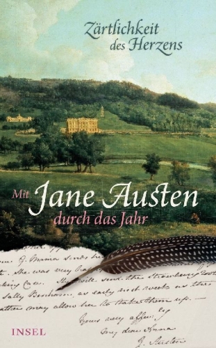 Buchcover und Innenansicht für das Buch: 'Zärtlichkeit des Herzens'. Mit Jane Austen durch das Jahr