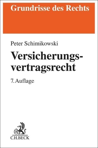 Buchcover und Innenansicht für das Buch: Versicherungsvertragsrecht