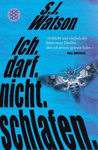 Buchcover und Innenansicht für das Buch: Before I go to Sleep