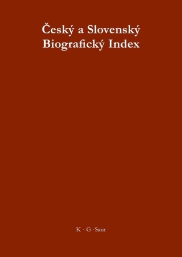 Buchcover und Innenansicht für das Buch: Cesky a Slovensky Biograficky Index
