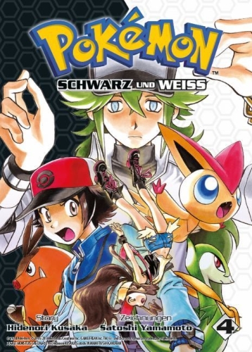 Buchcover und Innenansicht für das Buch: Pokémon: Schwarz und Weiß 04