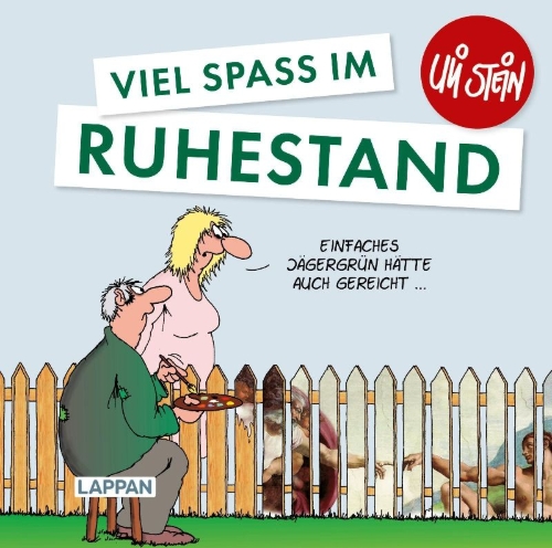 Buchcover und Innenansicht für das Buch: Uli Stein: Gute Wünsche!: Viel Spaß im Ruhestand