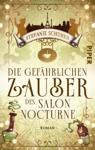Buchcover und Innenansicht für das Buch: Die gefährlichen Zauber des Salon Nocturne