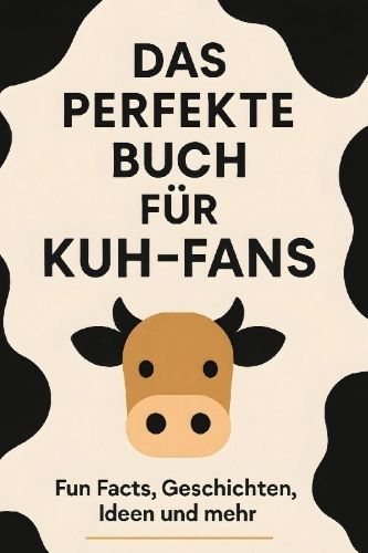 Buchcover und Innenansicht für das Buch: Das perfekte Buch für Kuh-Fans