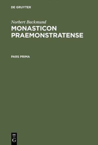 Buchcover und Innenansicht für das Buch: Monasticon Praemonstratense