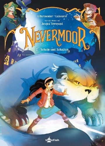 Buchcover und Innenansicht für das Buch: Nevermoor 2