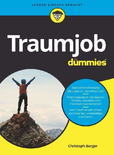Buchcover und Innenansicht für das Buch: Traumjob für Dummies