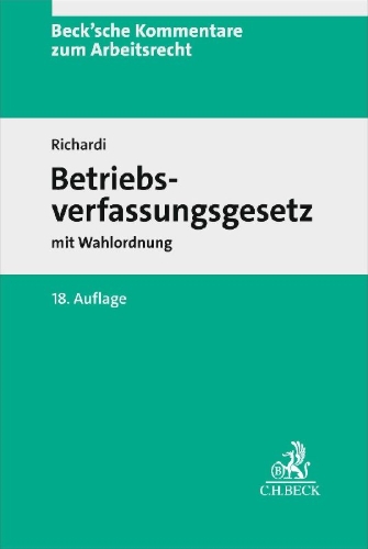Buchcover und Innenansicht für das Buch: Betriebsverfassungsgesetz. BetrVG