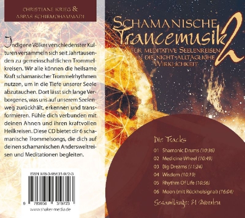 Buchcover und Innenansicht für das Buch: Schamanische Trancemusik 2