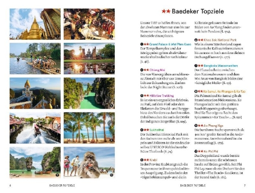 Buchcover und Innenansicht für das Buch: Baedeker SMART Reiseführer Thailand