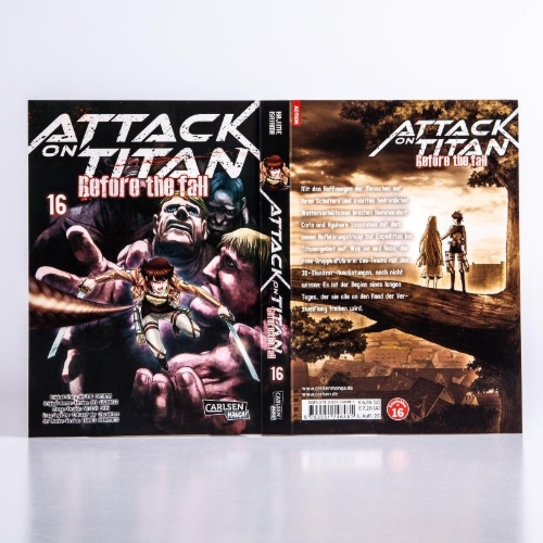 Buchcover und Innenansicht für das Buch: Shingeki no Kyojin - Before the Fall